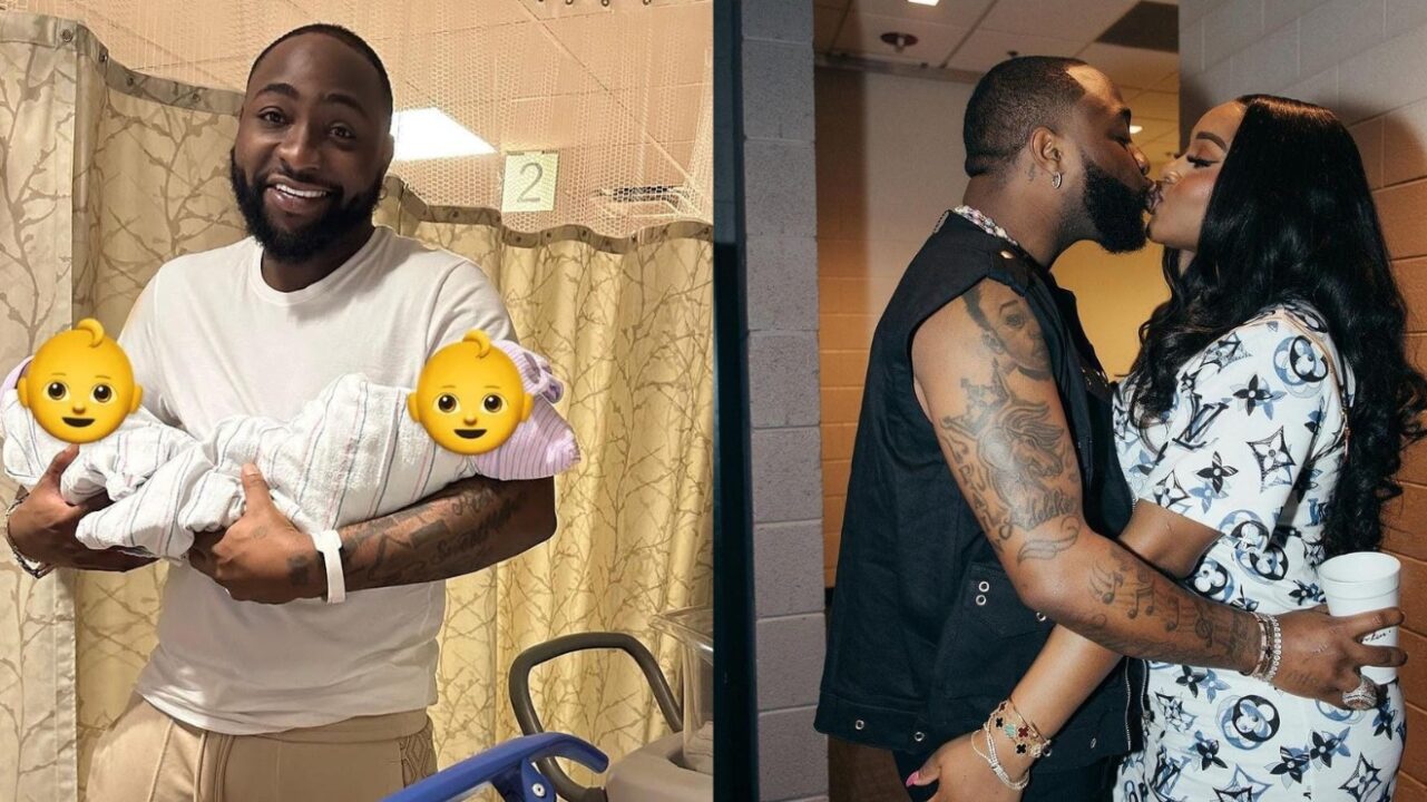 Davido, unamed twins, and chioma